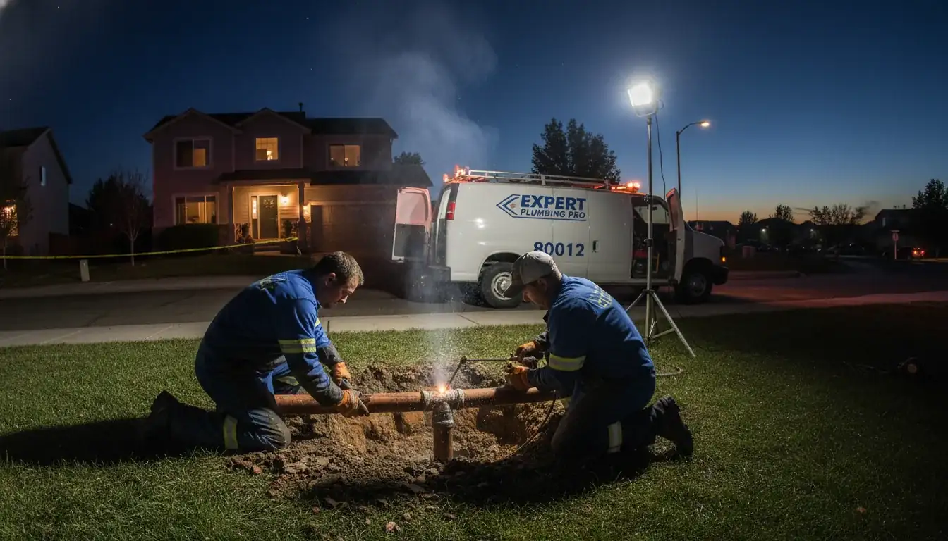 Expert Plumbing Pro - emergency-burst-pipe-repair-for-a-family-home-in-southeast-aurora